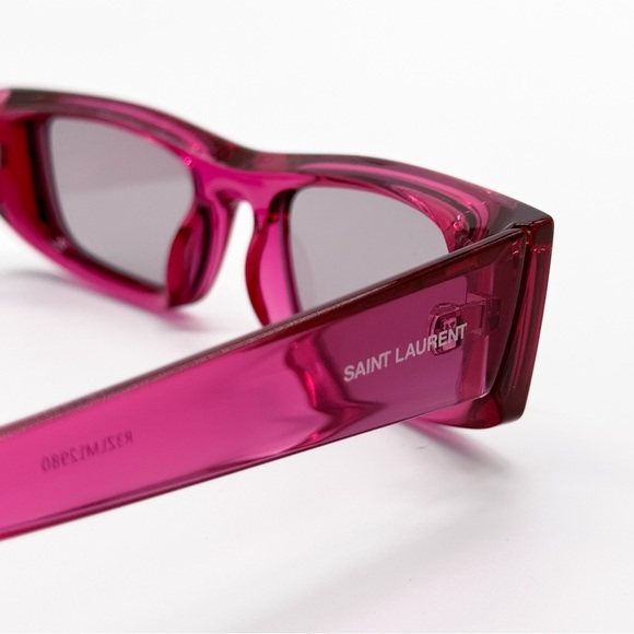 NEW SAINT LAURENT SL 553 003 UNISEX SUNGLASSES SL553 PINK GREY EYEWEAR - Picture 10 of 12